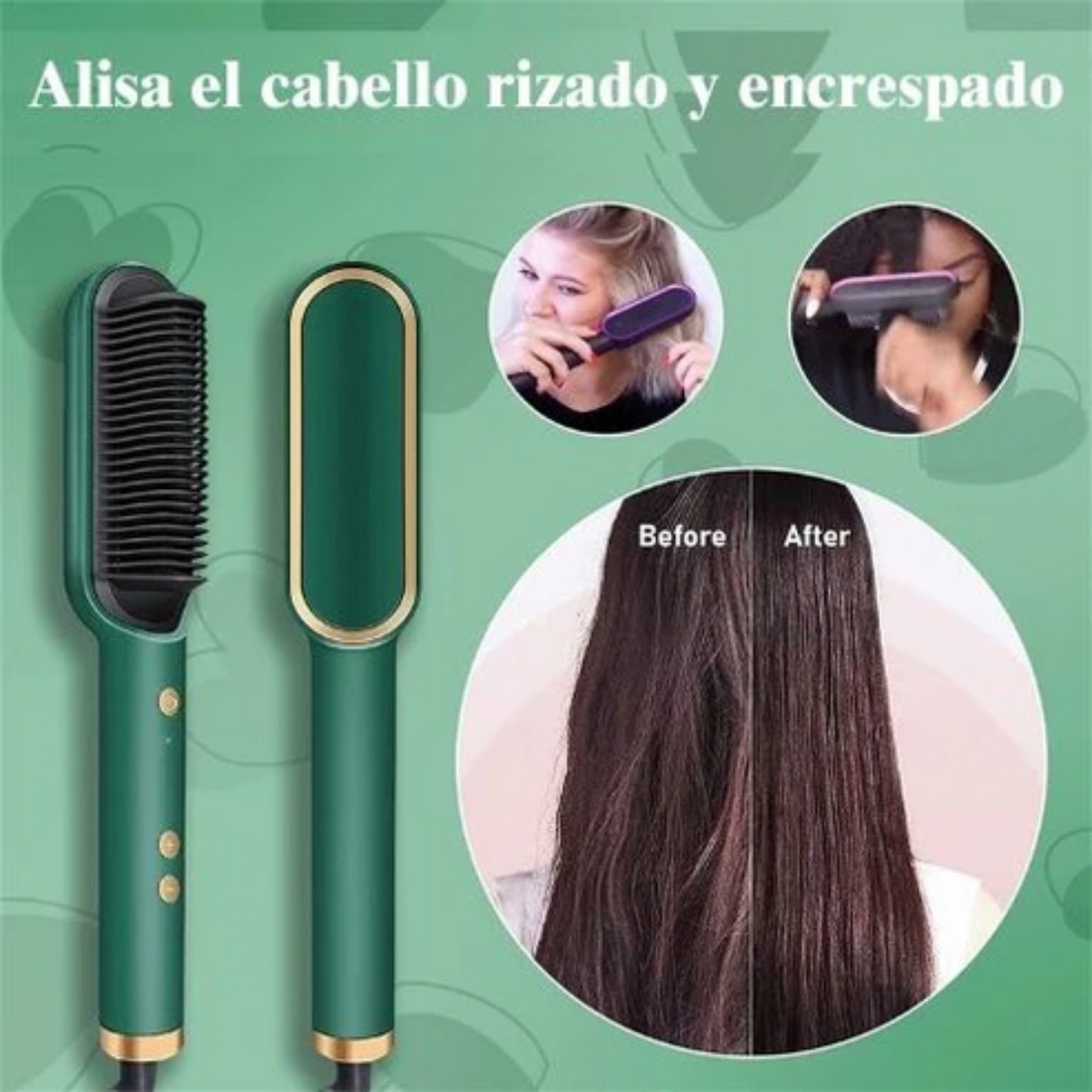 EasyGlow™ Cepillo Alisador 3 en 1