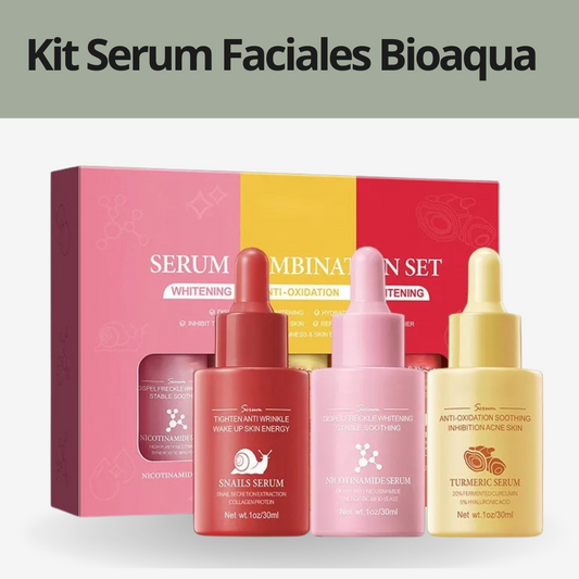 Kit Serum Faciales Bioaqua – Triple Poder Anti-Edad e Hidratación