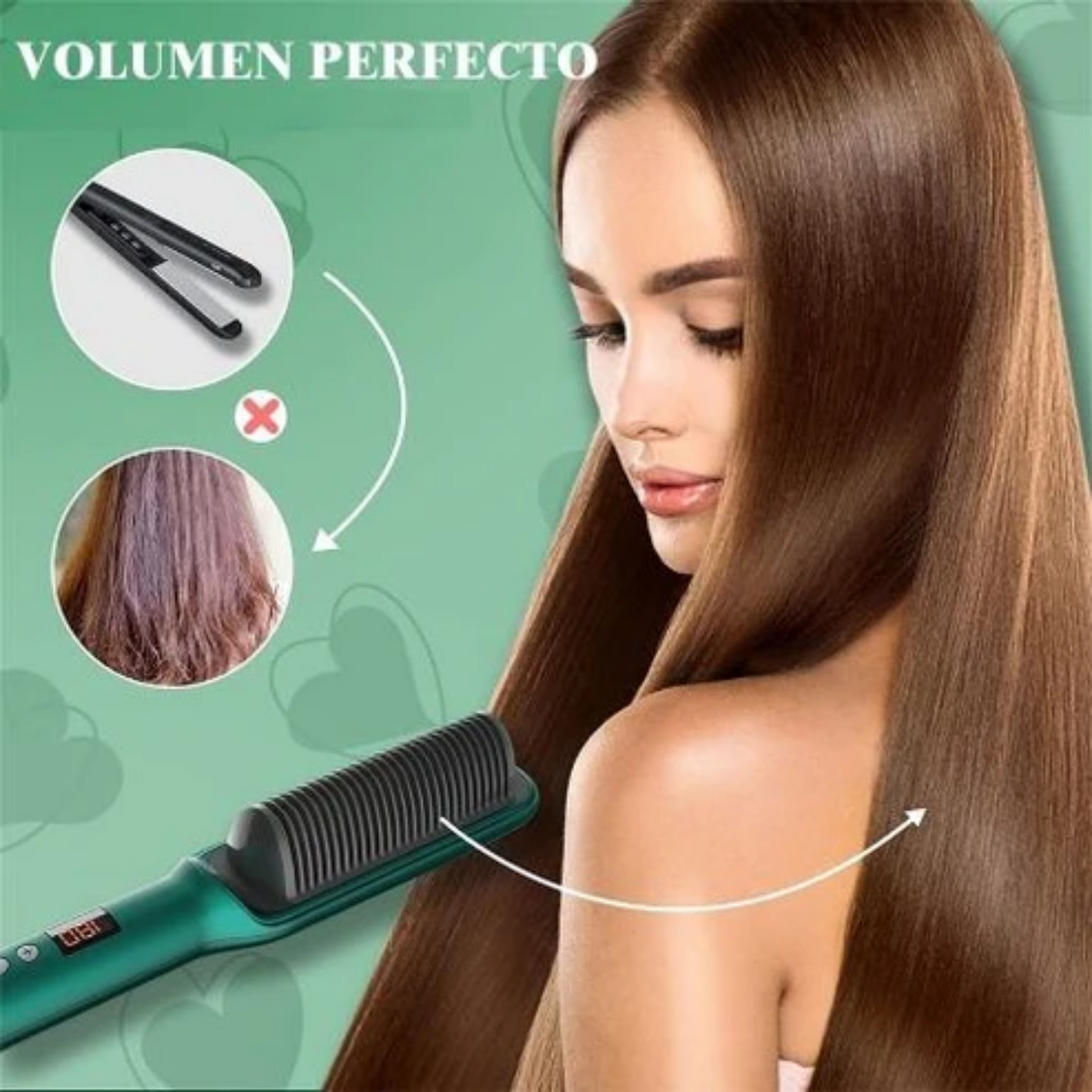 EasyGlow™  Cepillo Alisador 3 en 1