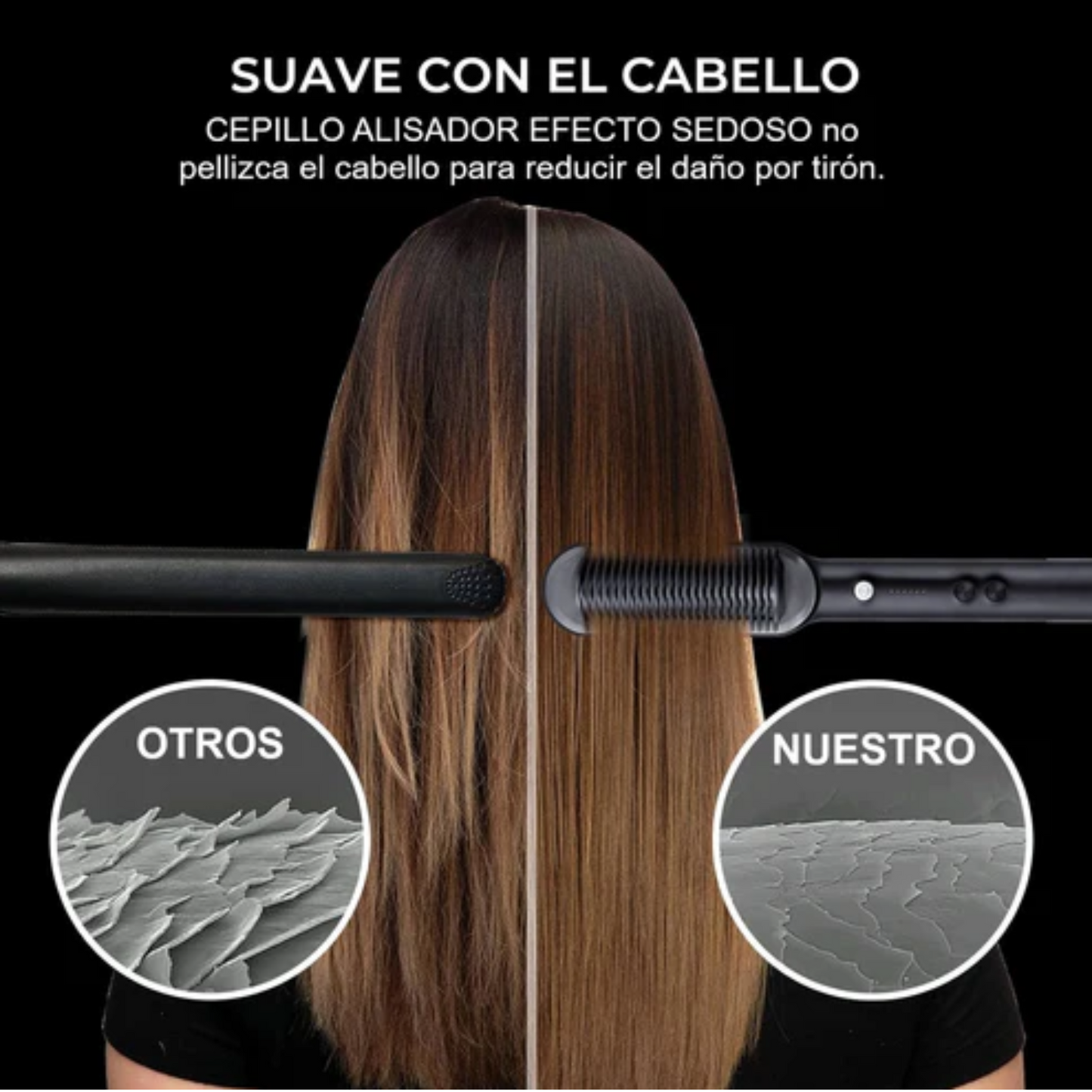 EasyGlow™  Cepillo Alisador 3 en 1