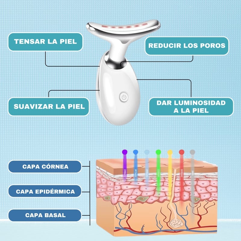 SkinLift Therapy™ – Masajeador Facial 3 LED
